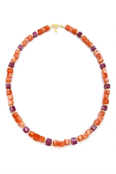 LitaeTrend Akrilik Kolye - Turuncu ürün görseli 1