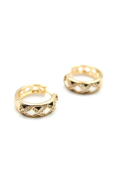 LitaeTrend Taşlı Küpe - Altın ürün görseli 1