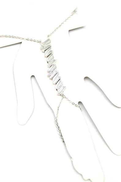 LitaeTrend Taşlı Şahmeran Bileklik - Gümüş ürün görseli 1