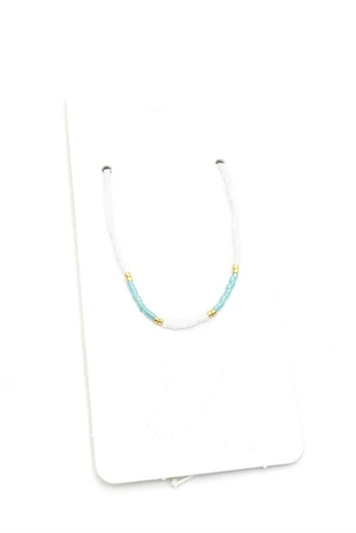 LitaeTrend Kum Boncuk Halhal - Beyaz - Resim 2