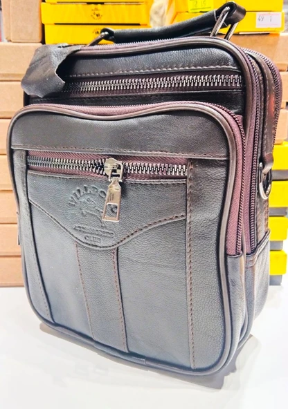 Monalisa Home Kasalı Bölmeli Deri Erkek Çantası ürün görseli 1