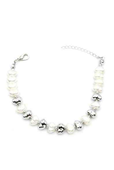 LitaeTrend İnci Bileklik - Gümüş ürün görseli 1