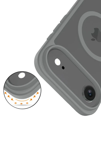 Apple iPhone 17 Air Jota Magsafe Kapak - Titan Gri - Resim 3