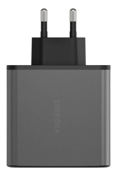 AmpCharge GaN100 2 Adet 100W Type-C ve 1 Adet 35W Type-C Çıkışlı Hızlı Şarj Aleti - Koyu Gri - Resim 4