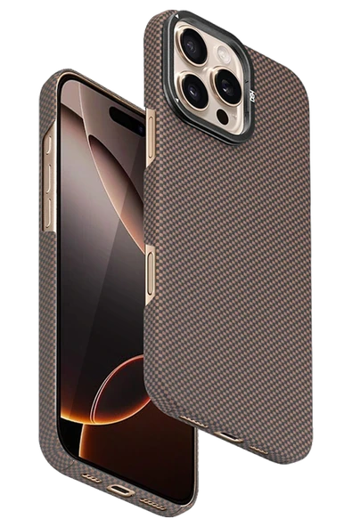 iPhone 16 Pro Blaze 1000D Kevlar Magsafe Kılıf - Gold ürün görseli 1