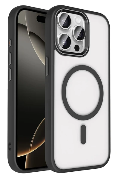 Apple iPhone 15 Pro Max Terea Magsafe Kapak - Siyah ürün görseli 1