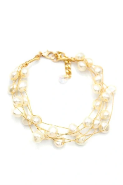 LitaeTrend İnci Bileklik - Altın ürün görseli 1