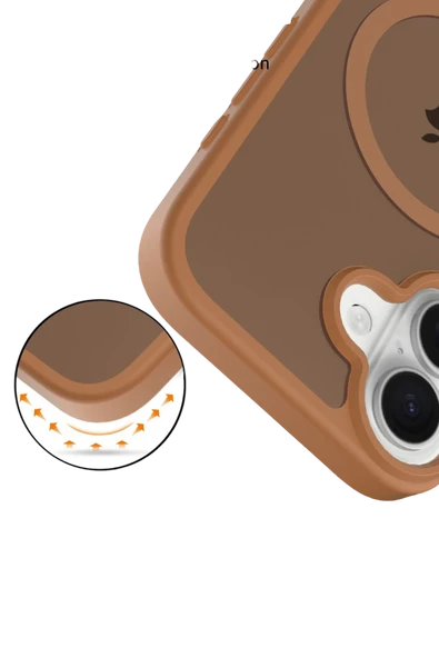 Apple iPhone 17 Jota Magsafe Kapak - Çöl Titanyum - Resim 3