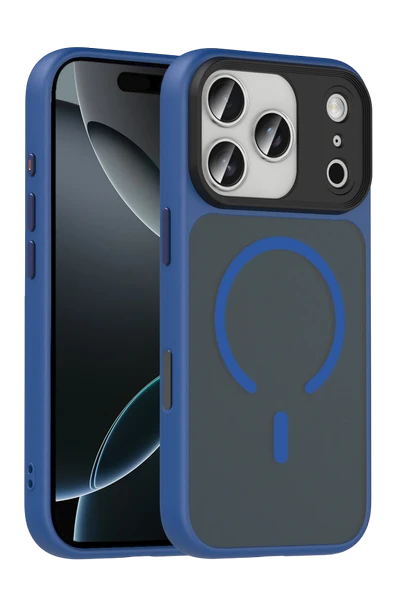 Apple iPhone 17 Pro Max Megane Magsafe Kapak - Lacivert ürün görseli 1