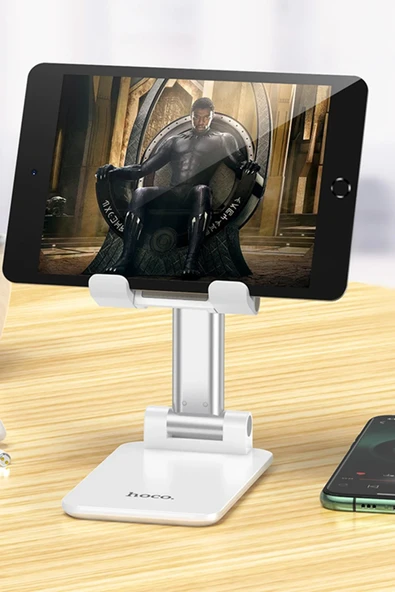 Hoco. PH29A Katlanabilir Masaüstü Holder - Beyaz - Resim 7