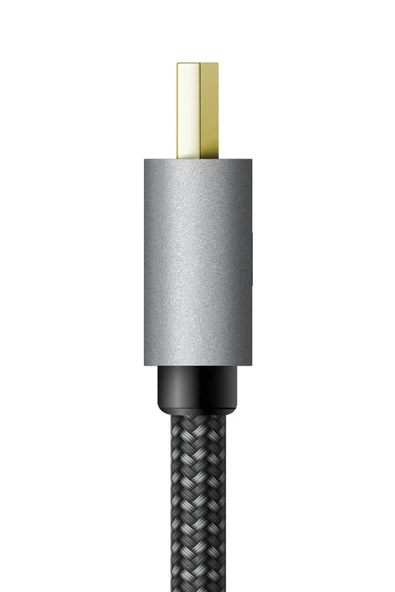 FibraTough 2M HDMI 2.1 8K 60 Hz HDMI to HDMI Kablo - Siyah - Resim 5