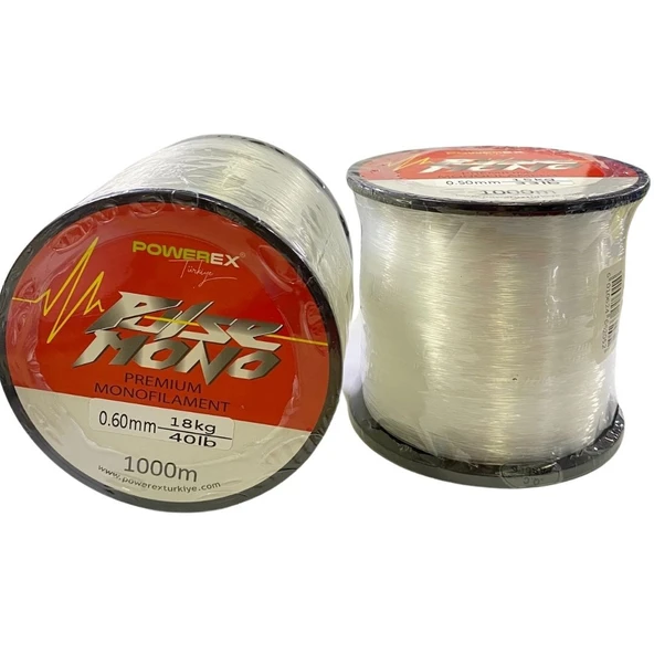 Powerex Pulse 1000m. 0,40mm. 10.04kg. Carbon Monofilament Misina ürün görseli 1