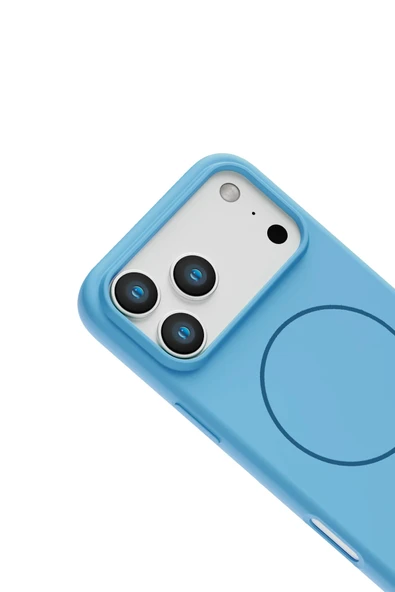 Apple iPhone 17 Pro Jully Magsafe Kapak - Mavi - Resim 4