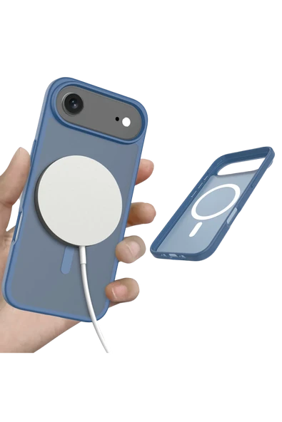 Apple iPhone 17 Air Jota Magsafe Kapak - Lacivert - Resim 4