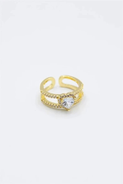 LitaeTrend Kalp Yüzük - Altın ürün görseli 1