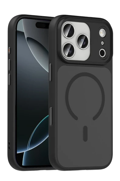 Apple iPhone 17 Pro Max Megane Magsafe Kapak - Siyah ürün görseli 1