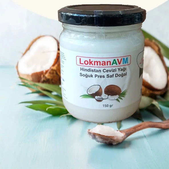 Hindistan Cevizi Yağı Soğuk Pres Saf Doğal Cam Kavanoz 150 Gr - 210 ML - Resim 2