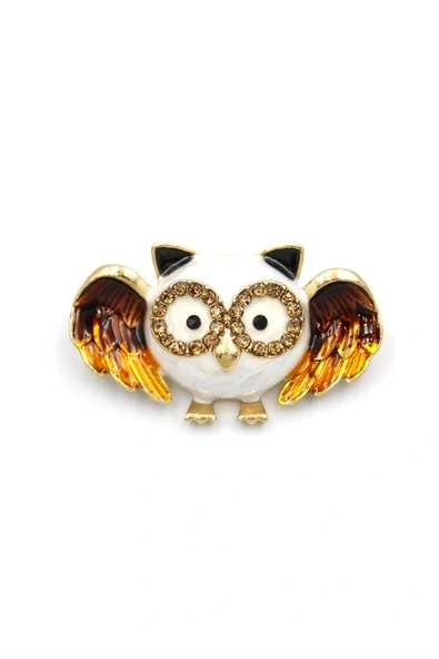 LitaeTrend Baykuş Broş - Sarı ürün görseli 1