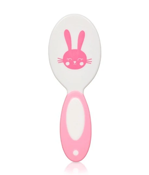 Eklips Bebek Fırça Tarak Seti (Pembe) – Doğal Kıllı, Nazik ve Güvenli Saç Bakımı - Resim 3