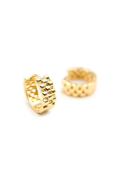 LitaeTrend RL Halka Küpe - Altın ürün görseli 1