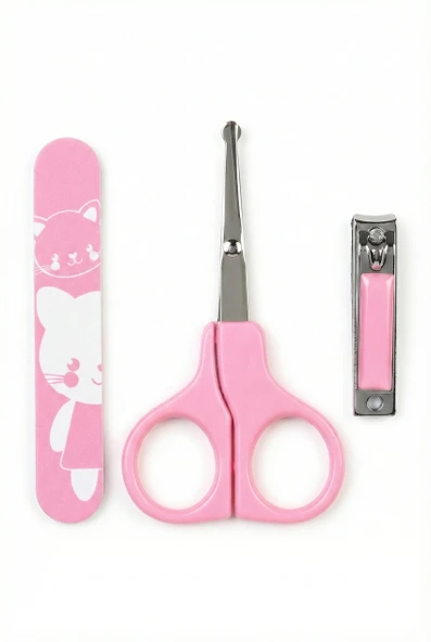 Bebek Tırnak Bakım Seti (Pembe) — Güvenli & Nazik Bebek Tırnak Bakımı - Resim 2