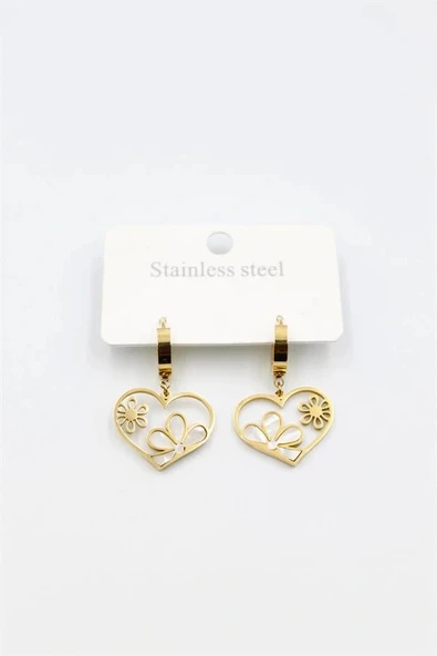 LitaeTrend Sedef Çiçek Küpe - Altın ürün görseli 1