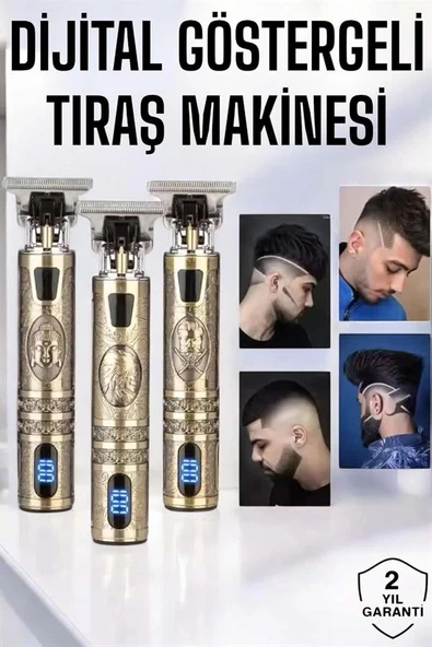 CEYLAN ADAM Tıraş Makinesi Çizik Tıraş Paslanmaz Çelik Uzun Ömürlü Şarjlı - Resim 2