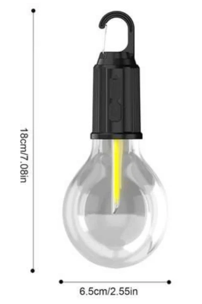 CEYLAN ADAM Taşınabilir Şarjlı Led Ampul Askılı Lamba Kamp Bahçe Lambası - Resim 5