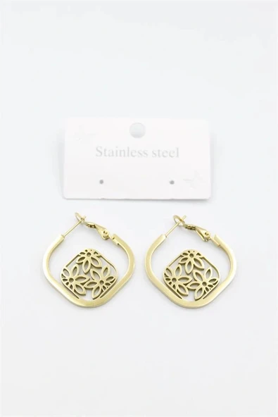 LitaeTrend Çiçek Küpe - Altın ürün görseli 1