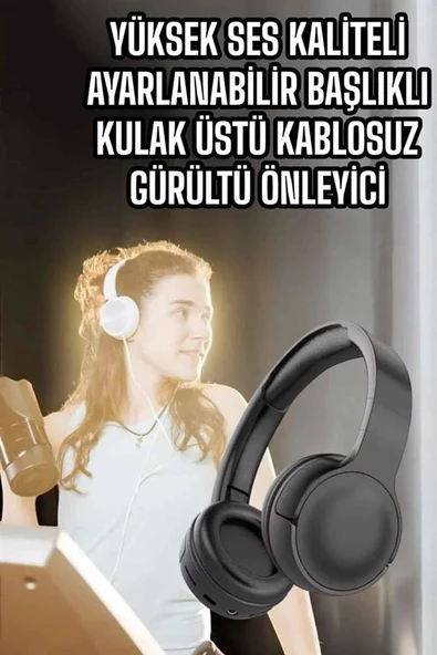 CEYLAN ADAM Kulak Üstü Kablosuz Bluetooth Kulaklık Gürültü Önleyici Uzun Şarj Süreli ürün görseli 1