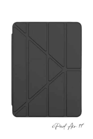 iPad Air 11 inç 6. Nesil Uyumlu Kalem Bölmeli Akıllı Trifolding Tablet Kılıfı ürün görseli 1