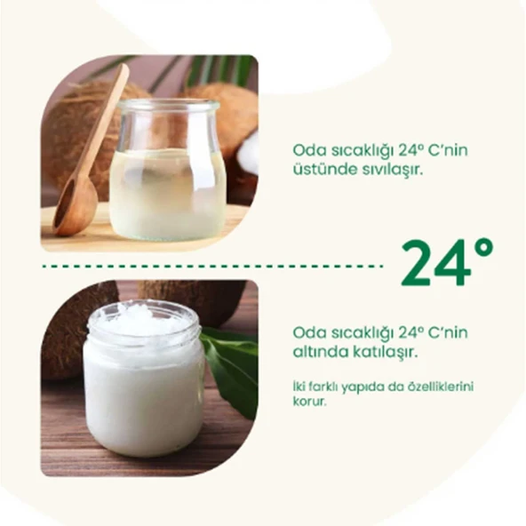 Hindistan Cevizi Yağı Soğuk Pres Saf Doğal Cam Kavanoz 150 Gr - 210 ML - Resim 5