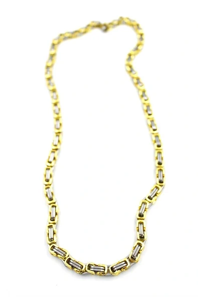 LitaeTrend Kral Zincir Kolye - Altın - Resim 2