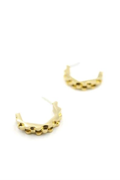 LitaeTrend Halka Küpe - Altın - Resim 2