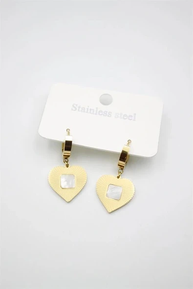 LitaeTrend Kalp Küpe - Altın ürün görseli 1