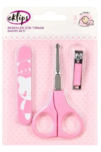 Bebek Tırnak Bakım Seti (Pembe) — Güvenli & Nazik Bebek Tırnak Bakımı ürün görseli 1