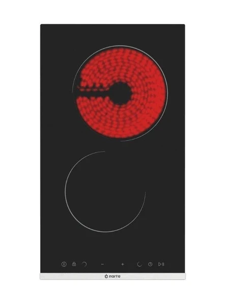 NARTE VTC300B | VitroSeramik 2 li Ankastre Cam Ocak Siyah- 6Yıl Garantili ürün görseli 1