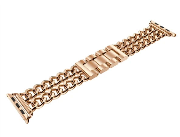 ​​​Apple Watch Ultra 49mm Kordon Cowboy Metal Strap Kayış - Resim 9