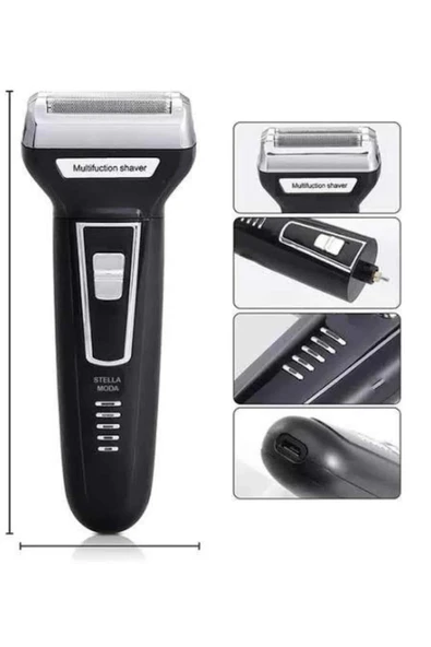 CEYLAN ADAM 3'lü Set Saç Sakal Kesme Traş Makinesi Burun Kılı Alma Tıraş Makinesi - Resim 3