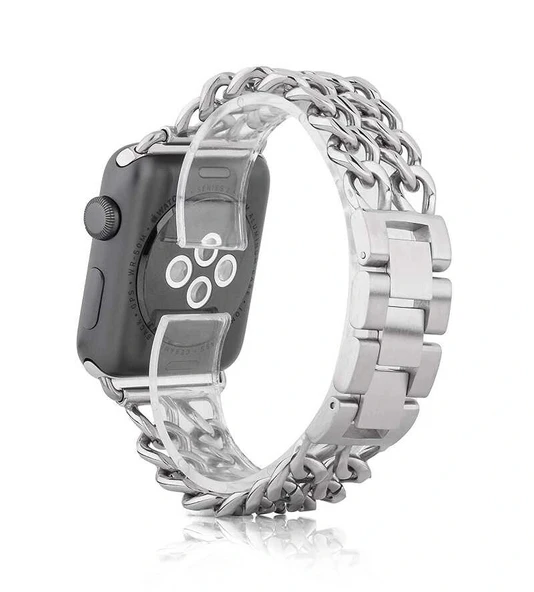 ​​​Apple Watch Ultra 49mm Kordon Cowboy Metal Strap Kayış - Resim 5