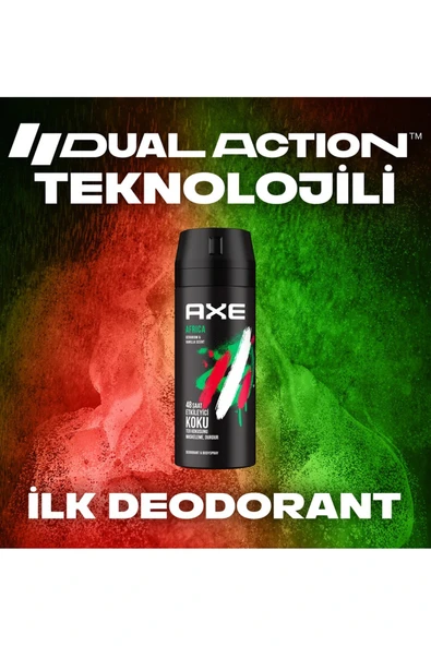 LitaeTrend 2 Adet Axe Africa Erkek Deodorant Sprey 150 ml - Resim 6