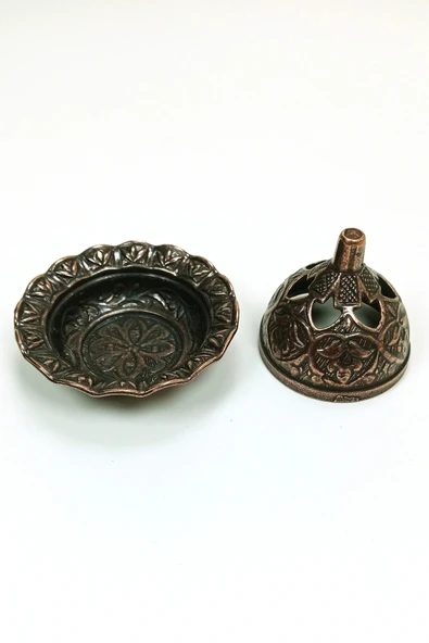 LitaeTrend 6 Lı Mini Eskitme Osmanlı Temalı Koyu Renk Lokumluk Sunum - Resim 3