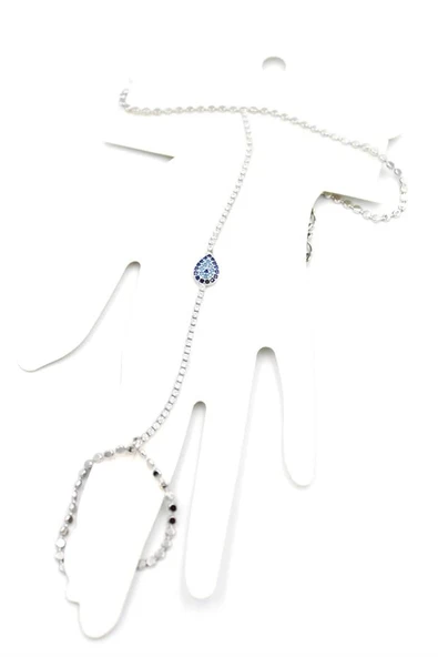 LitaeTrend Taşlı Nazar Şahmeran - Gümüş - Resim 2