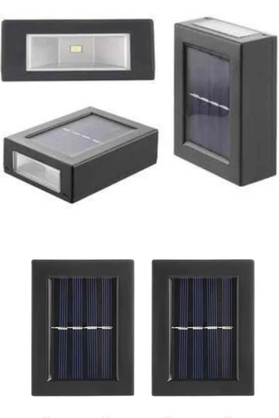 CEYLAN ADAM Solar Güneş Enerjili Çift Taraflı Duvar Lambası Çift Taraflı Duvar Lamba Güneş Enerjili - Resim 3