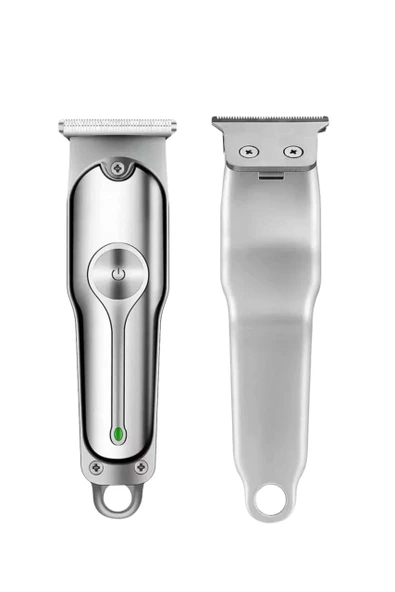 CEYLAN ADAM Paslanmaz Çelik Bıçaklı Kablosuz Şarjlı Dijital Göstergeli Tıraş Makinesi - Resim 3