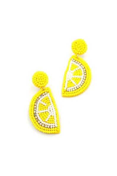 LitaeTrend Limon Küpe - Sarı - Resim 2