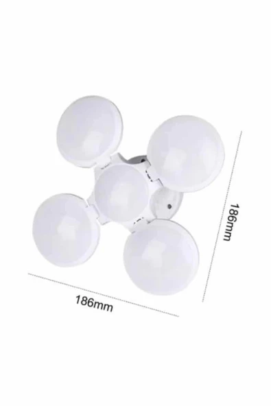 CEYLAN ADAM Kamp Lambası Güneş Enerjili Solar 5 Kanatlı Katlanır Lamba Karavan - Resim 5