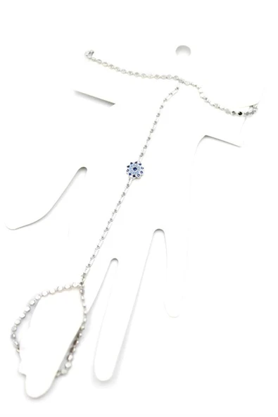 LitaeTrend Taşlı Nazar Şahmeran - Gümüş - Resim 2