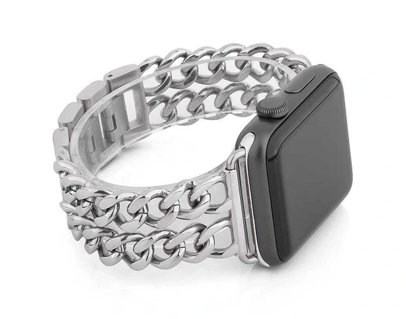 ​​​Apple Watch Ultra 49mm Kordon Cowboy Metal Strap Kayış - Resim 6