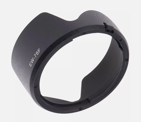 Ayex EW-78F Parasoley, Canon RF 24-240mm f/4-6.3 IS USM ile Uyumlu Lens Hood - Resim 3